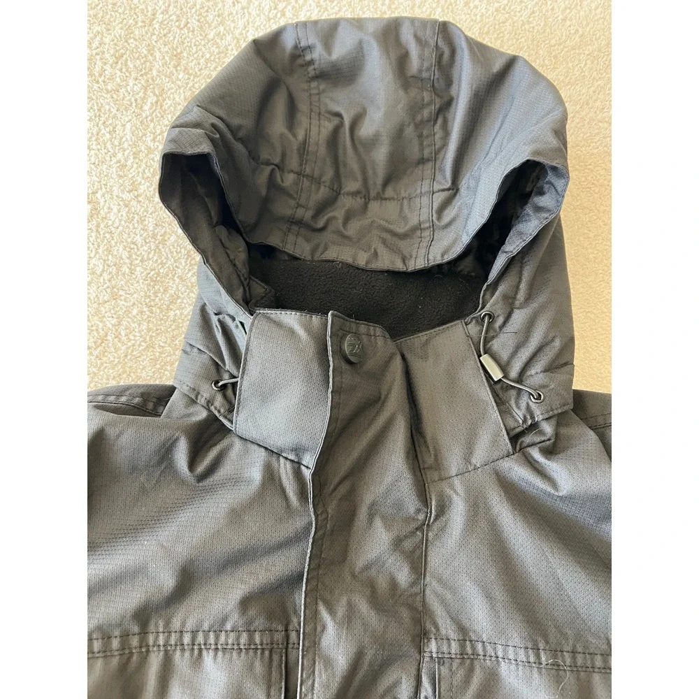 ZeroXposur Men's Black Hooded Full Zip Water Resistant Jacket‎ Size S